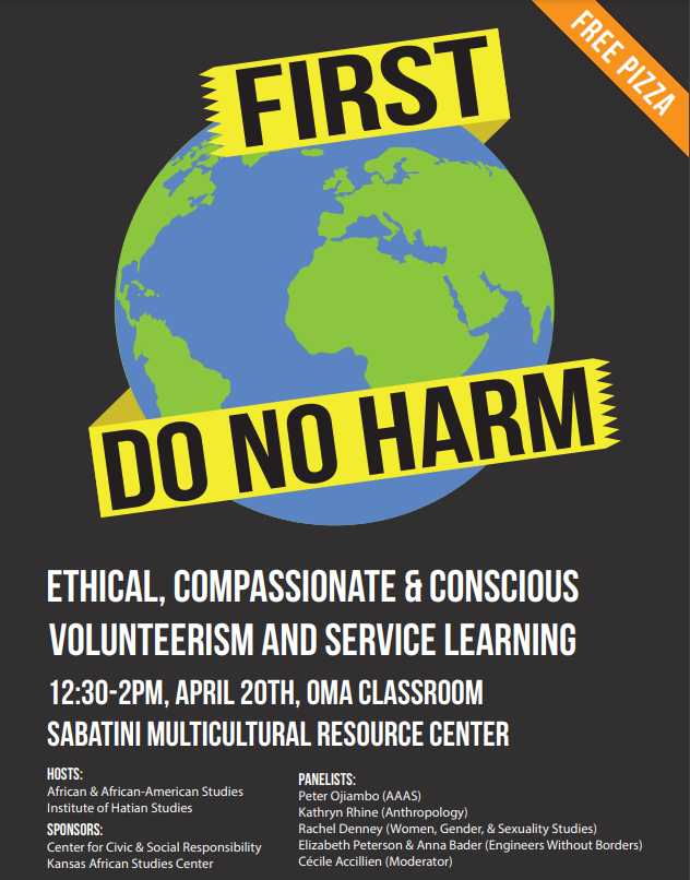 Flyer for the 'First: Do No Harm' event (PDF)