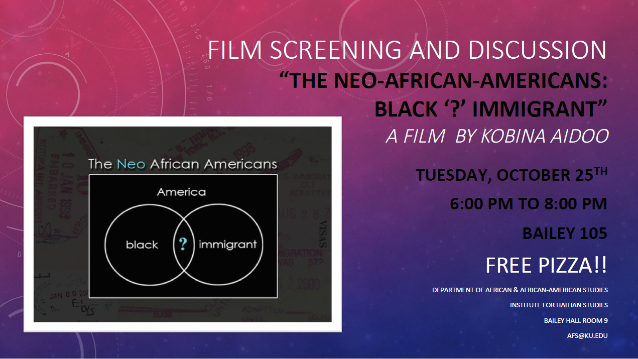 Film Screening and Discussion "The Neo-African-Americans: Black '?' Immigrant" PDF